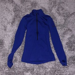 Nike thermal quarter zip, blue xs